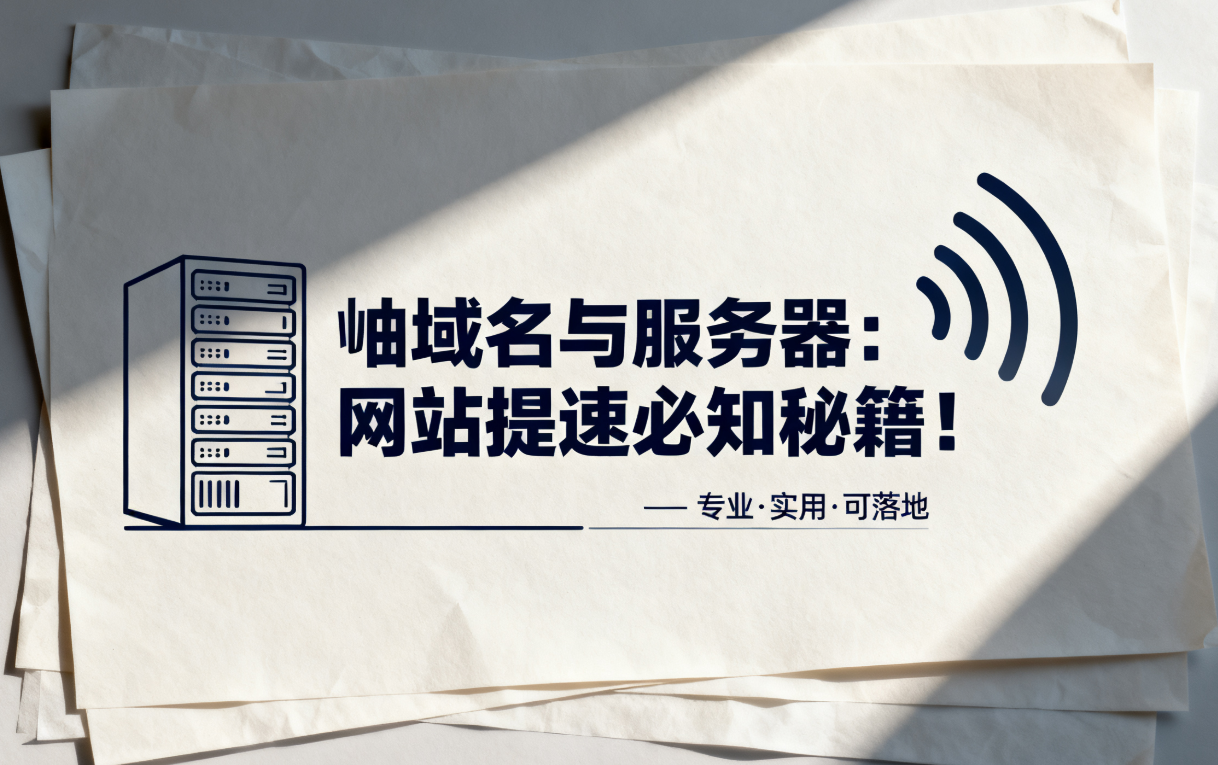 域名与服务器：网站提速必知秘籍！