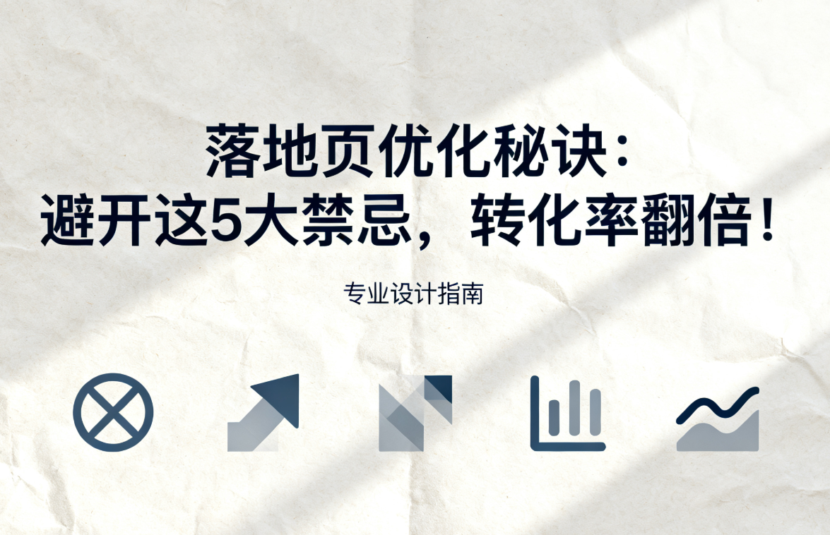 落地页优化秘诀：避开这5大禁忌，转化率翻倍！